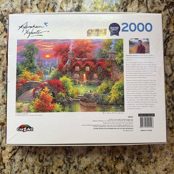 2000 Piece Jigsaw Puzzle “A Place To Be Still” - Picture 2 of 3